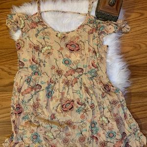 Angie Blush Floral Dress - Size L (NWT)